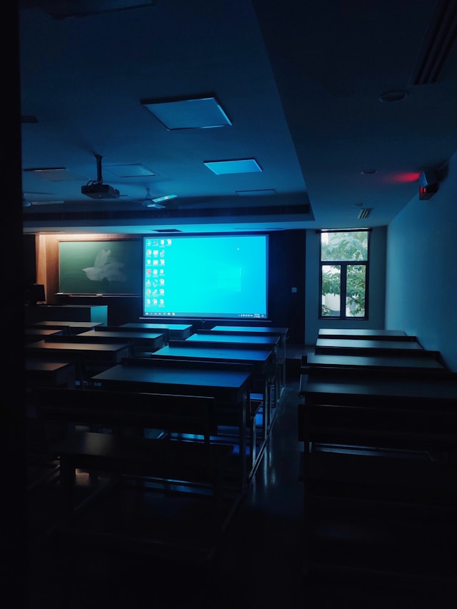Futuristic classroom art